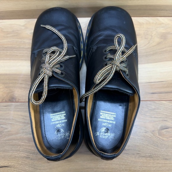 DR MARTENS Vintage Chunky 90\'s Mens 11 UK 10 Square Toe Black Oxford ENGLAND